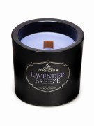 NATURALNA ŚWIECA SOJOWO-KOKOSOWA O ZAPACHU LAVENDER BREEZE 170G CZARNA