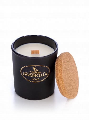 NATURALNA ŚWIECA SOJOWO-KOKOSOWA O ZAPACHU ORANGE &amp; SPICES  135G CZARNA