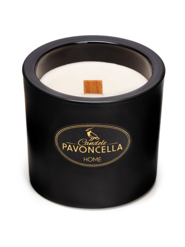 NATURALNA ŚWIECA SOJOWO-KOKOSOWA O ZAPACHU ORANGE &amp; SPICES 170G CZARNA