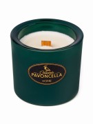 NATURALNA ŚWIECA SOJOWO-KOKOSOWA O ZAPACHU ORANGE &amp; SPICES 170G ZIELONA