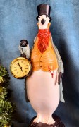 FIGURKA PINGWIN Z ZEGARKIEM PIERROT
