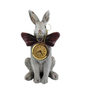 FIGURKA PIERROT - KRÓLIK  Z ZEGARKIEM