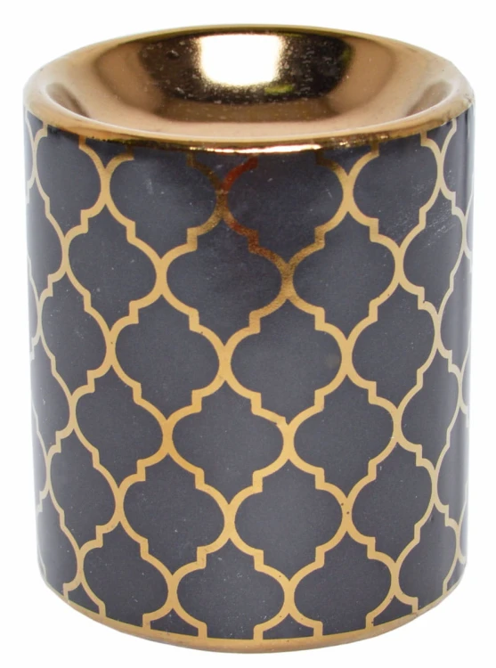 KOMINEK NA OLEJEK WOSK MAROCCAN CZARNY 7.5x7.5x9CM