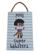 TABLICZKA MOTYWACYJNA MDF 20X30CM POKÓJ SUPER BOHATERA