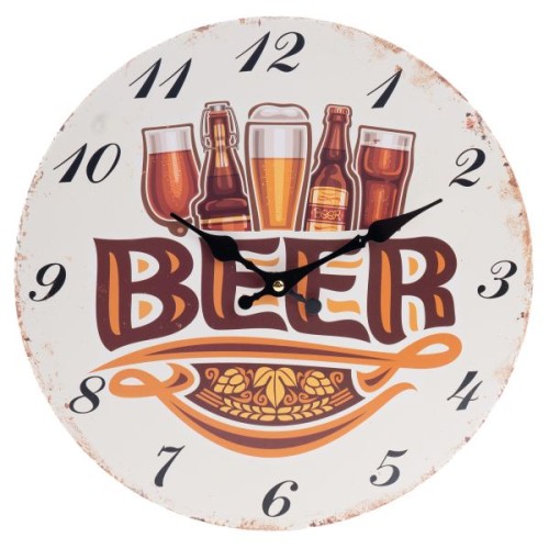 ZEGAR 34 CM Z NAPISEM BEER