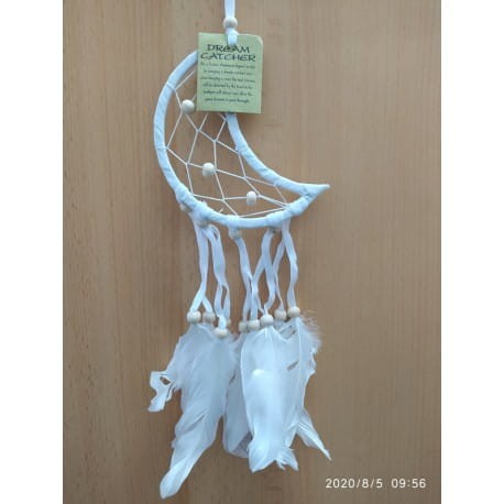 ŁAPACZ SNÓW KSIĘŻYC BIAŁY 12CM