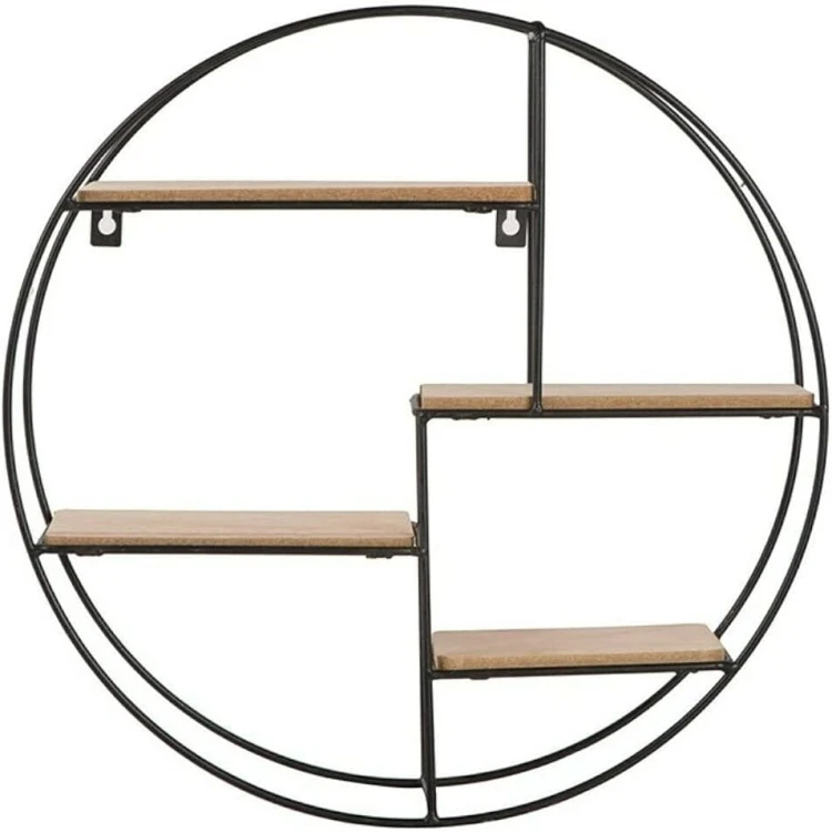PÓŁKA OKRĄGŁA + METAL LOFT DUŻA FI 41cm GŁĘBOKOŚĆ: 10cm