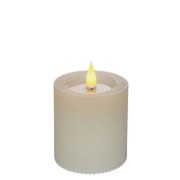 ŚWIECA LED RUSTIC KREMOWA FI7 H7,5 CM