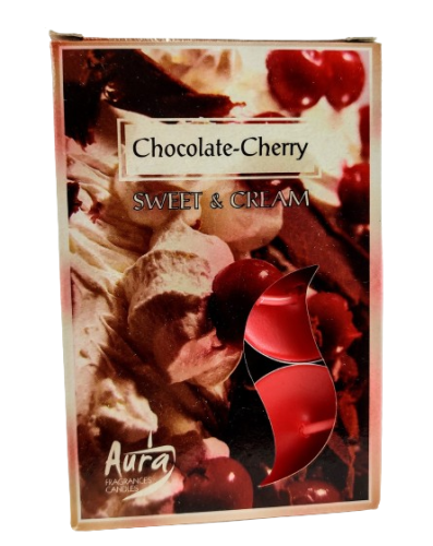 PODRZEWACZE T-LIGHT CHOCOLATE-CHERRY CZEKOLADA-WIŚNIA 6 sztuk