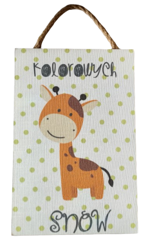 TABLICZKA MOTYWACYJNA MDF 20X30CM KOLOROWYCH SNÓW