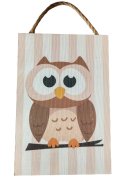 TABLICZKA MOTYWACYJNA MDF 20X30CM SOWA