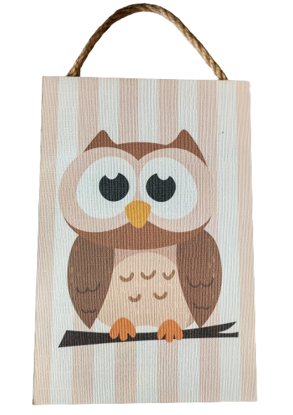 TABLICZKA MOTYWACYJNA MDF 20X30CM SOWA