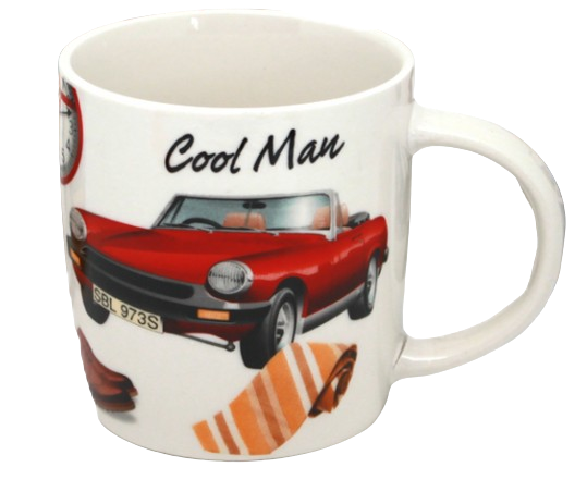 KUBEK Z SAMOCHODEM RETRO COOL MAN MIX WZORÓW 300ML