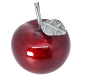 FIGURKA ALUMINIUM OZDOBNE JABŁKO 18X16CM
