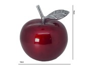 FIGURKA ALUMINIUM OZDOBNE JABŁKO 18X16CM
