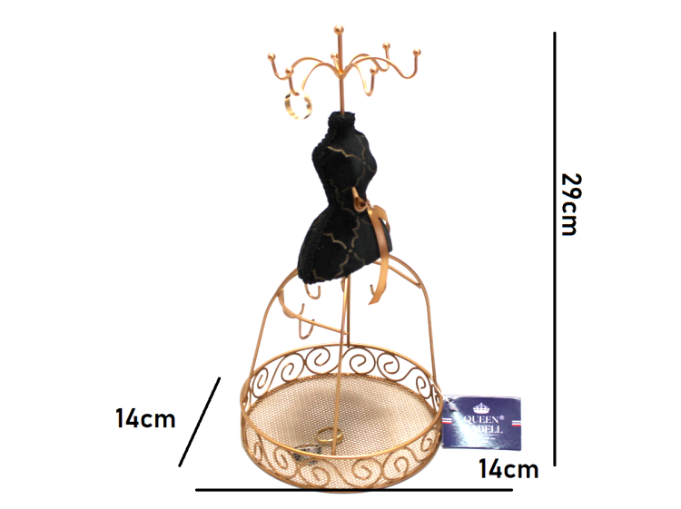 STOJAK NA BIŻUTERIE SUKIENKA 29CM