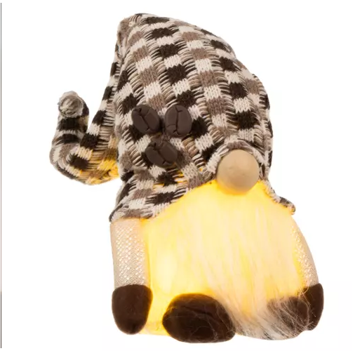 SKRZAT SZARY ŚWIECĄCY LED - 33 x 10 x 12 cm