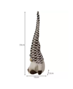 SKRZAT SZARY ŚWIECĄCY LED - 33 x 10 x 12 cm