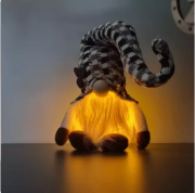 SKRZAT SZARY ŚWIECĄCY LED - 33 x 10 x 12 cm