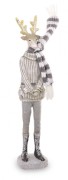 FIGURKA JELEŃ W SZALIKU MIX 2 WZORY 22cm