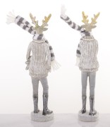 FIGURKA JELEŃ W SZALIKU MIX 2 WZORY 22cm