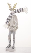 FIGURKA JELEŃ W SZALIKU MIX 2 WZORY 22cm