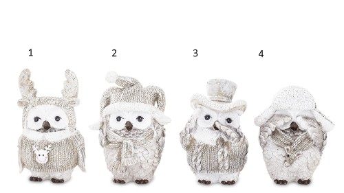 FIGURKA SOWA SÓWKA MIX WZORÓW 9CM