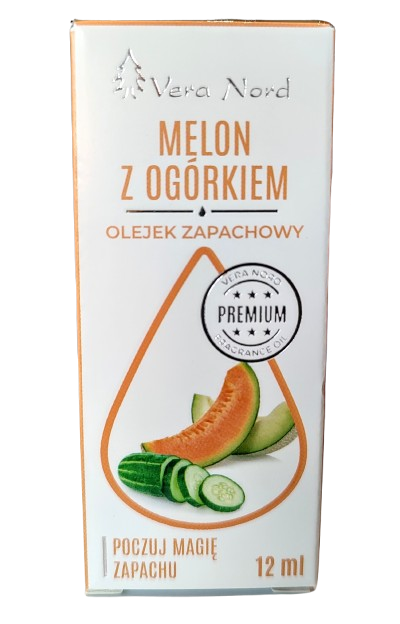 NATURALNY OLEJEK ZAPACHOWY MELON Z OGÓRKIEM 12ML