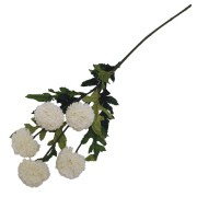 SZTUCZNE KWIATY CHRYZANTEMA GAŁĄZKA DĄBEK 67CM