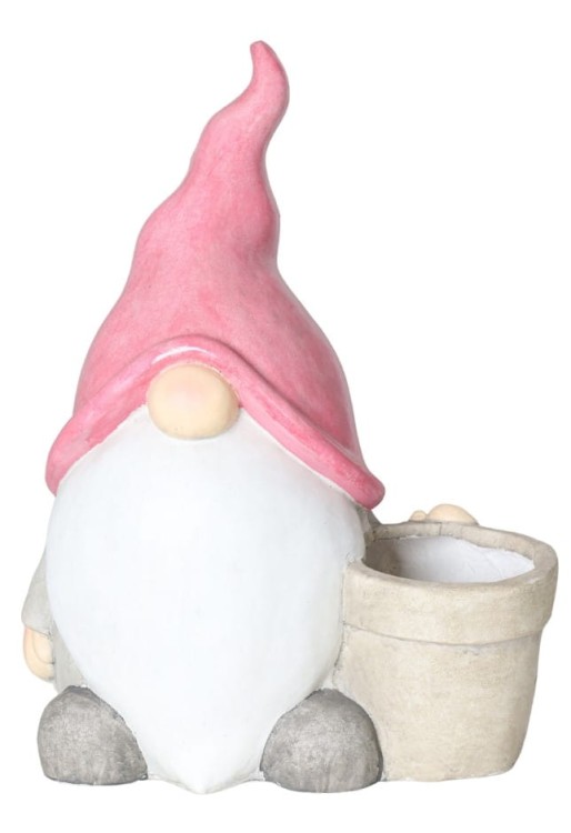 SKRZAT CERAMICZNY Z DONICZKĄ RÓŻOWY 34X20,5X45,5 CM