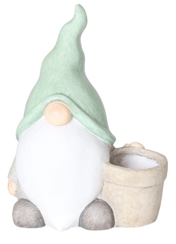 SKRZAT CERAMICZNY Z DONICZKĄ ZIELONY 34X20,5X45,5 CM