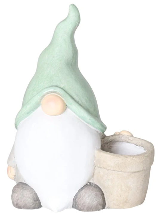SKRZAT CERAMICZNY Z DONICZKĄ ZIELONY 34X20,5X45,5 CM