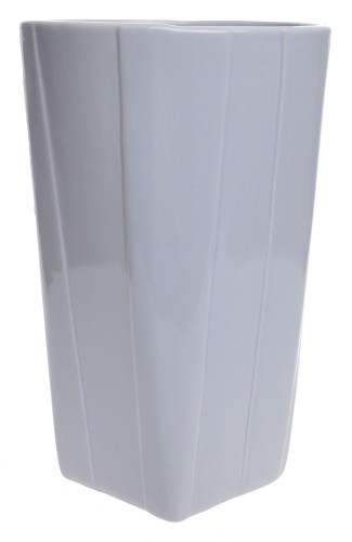 WAZON CERAMICZNY SZARY 14X14X20CM