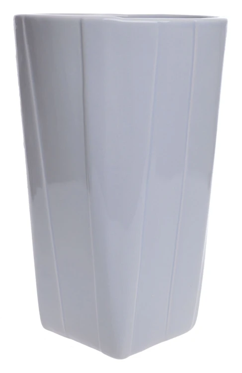 WAZON CERAMICZNY SZARY 14X14X20CM