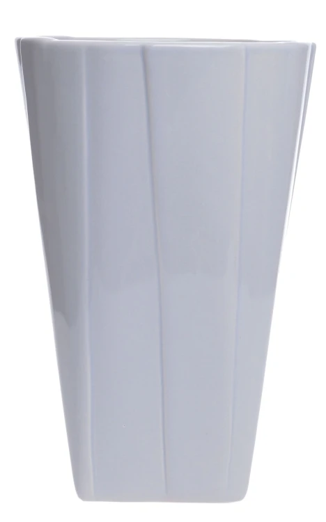 WAZON CERAMICZNY SZARY 14X14X20CM