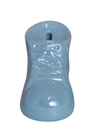 SKARBONKA CERAMICZNA BUT BUCIK NIEBIESKI