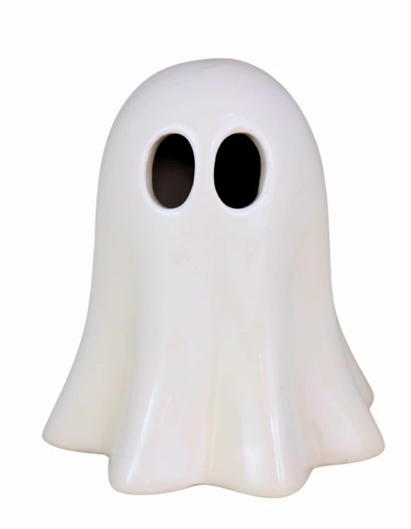 CERAMICZNY BIAŁY DUSZEK  DUCH LED 10CM