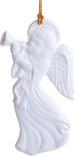 ZAWIESZKA PORCELANOWA ANIOŁ 9X9X0,3cm