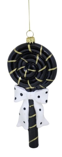 ZAWIESZKA BOMBKA PLASTIKOWA LIZAK CZARNY 16,8cm