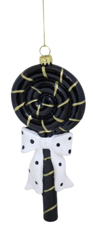 ZAWIESZKA BOMBKA PLASTIKOWA LIZAK CZARNY 16,8cm