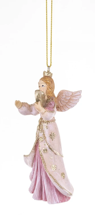 ZAWIESZKA ANIOŁ ANIOŁEK RÓŻOWY 9,5CM