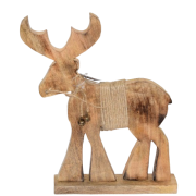 FIGURKA Z DREWNA - RENIFER 37X29cm