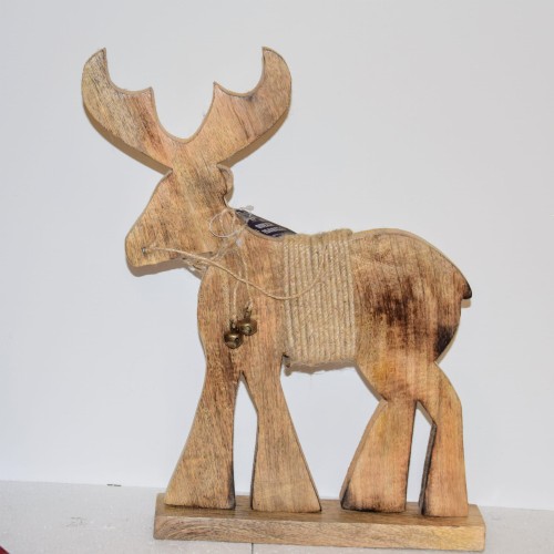 FIGURKA Z DREWNA - RENIFER 37X29cm