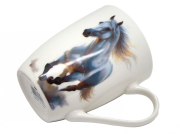 KUBEK CERAMICZNY Z KONIEM KOŃ SIWY 350ML