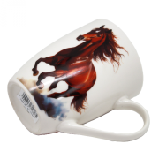 KUBEK CERAMICZNY Z KONIEM KOŃ GNIADY 350ML