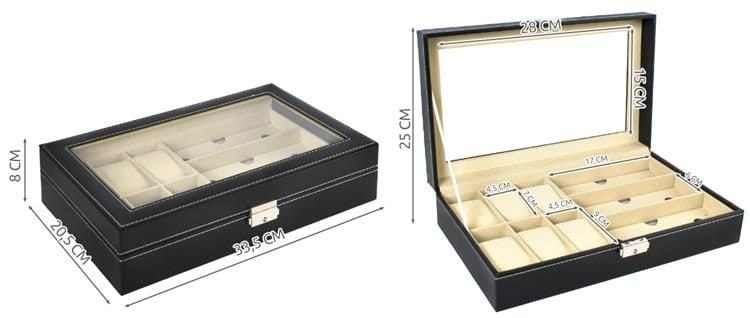 ORGANIZER NA ZEGARKI  I OKULARY 33x22,5cm