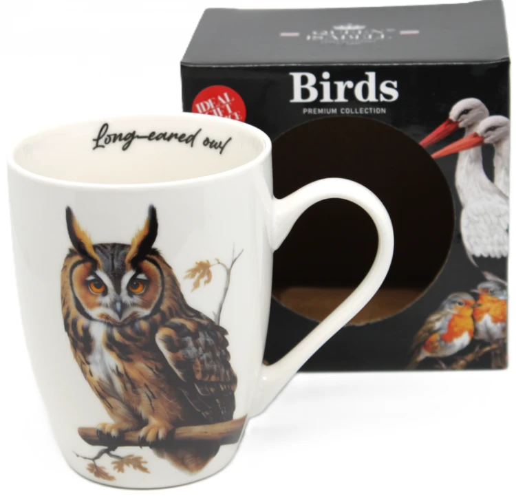 KUBEK CERAMICZNY Z SOWĄ SOWA 350ML