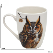 KUBEK CERAMICZNY Z SOWĄ SOWA 350ML