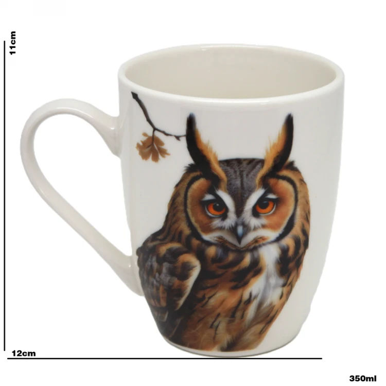 KUBEK CERAMICZNY Z SOWĄ SOWA 350ML