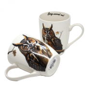 KUBEK CERAMICZNY Z SOWĄ SOWA 350ML